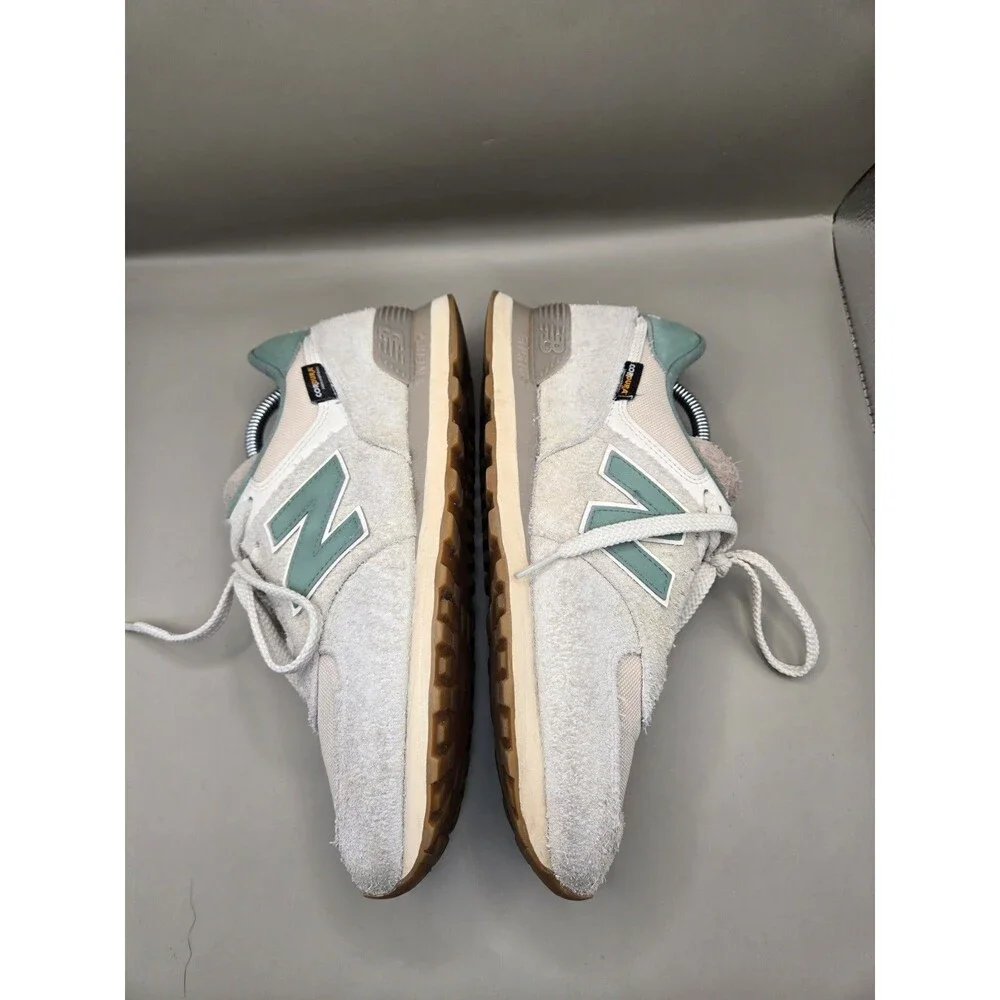 New Balance 574 Cordura Pack Shoes Mens 9.5 D Calcium New Spruce Suede Sneakers